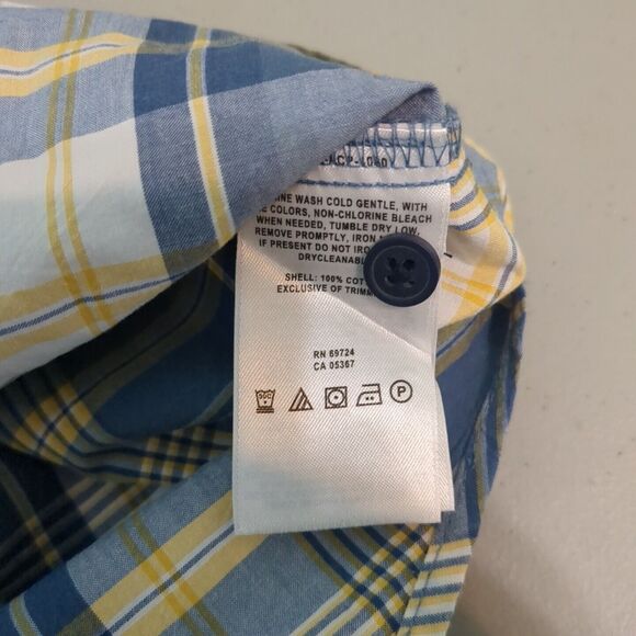 Colombia men's Button front Short Sleeve checked cotton shirt plaid extra large - Picture 6 of 6